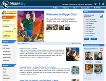 Tablet Screenshot of biggercity.com